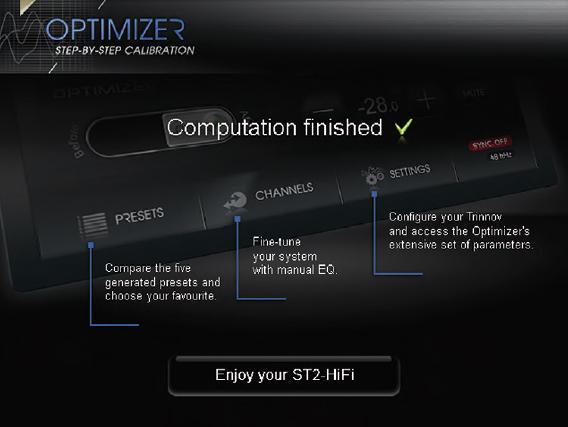 Trinnov ST2-HiFi - Computation finished