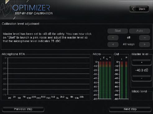 Trinnov ST2-HiFi - Kalibrierungspegel