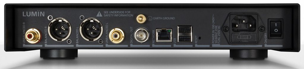 Lumin Streaming DAC D2 - Anschlüsse