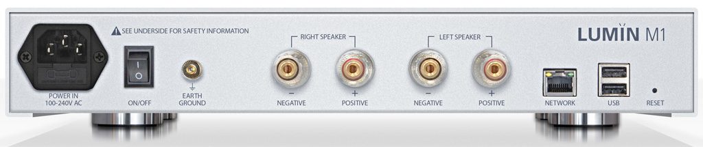 Lumin Streaming Verstärker M1 - Anschlüsse