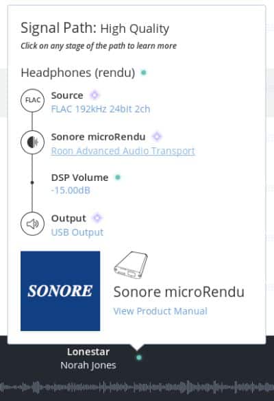roon signalweg kombination mit dsp lautstaerke
