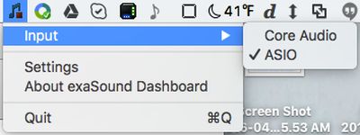 roon audio mit macos exasound dashboard