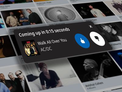 roon features personalisierte entdeckung liedansicht mit like button