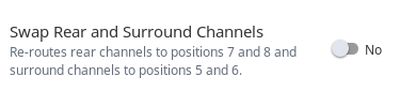 roon multichannel rueck und surround kanaele tauschen